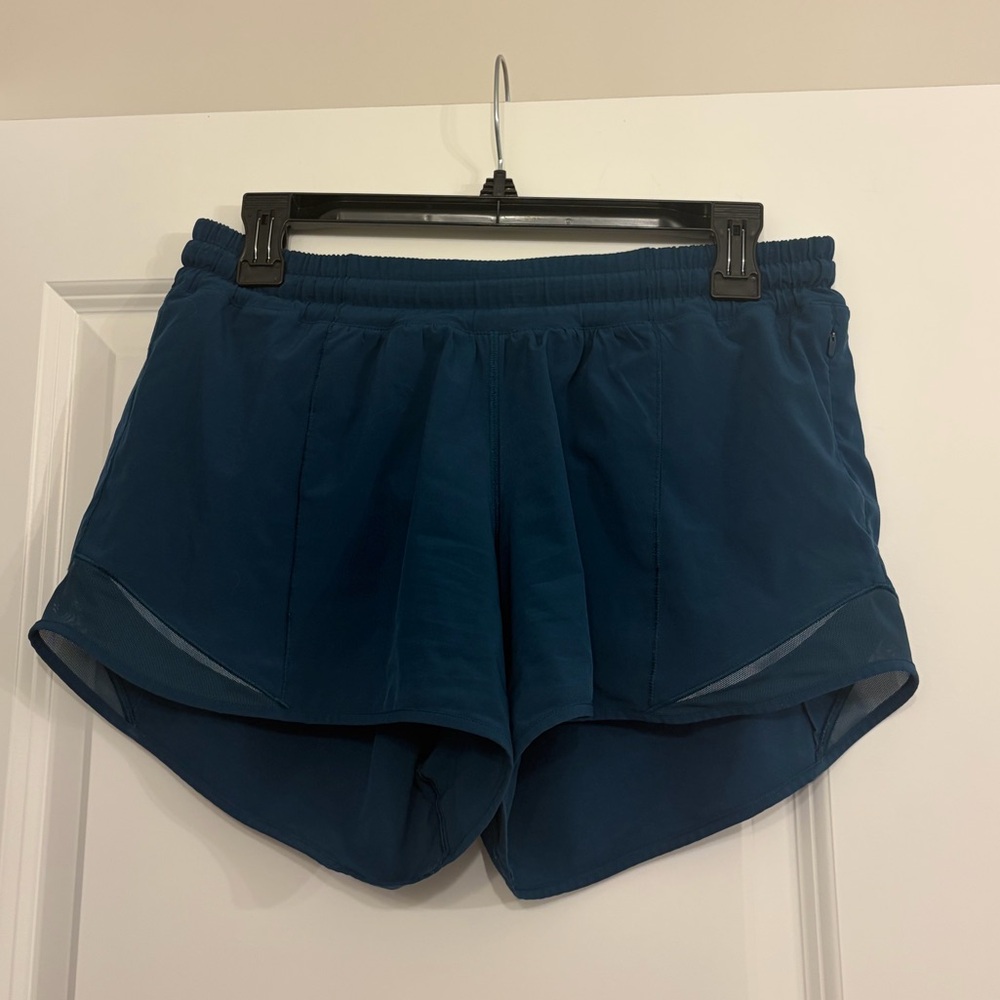 Lululemon Athletica Deep Teal Hotty Hot Tall Shorts